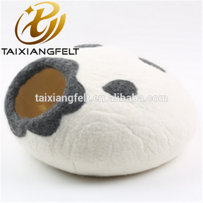 custom wool felt cat cave pet bed house cat cocoon bed in stock