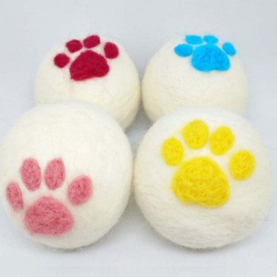 wholesale wool 4cm cat toy ball